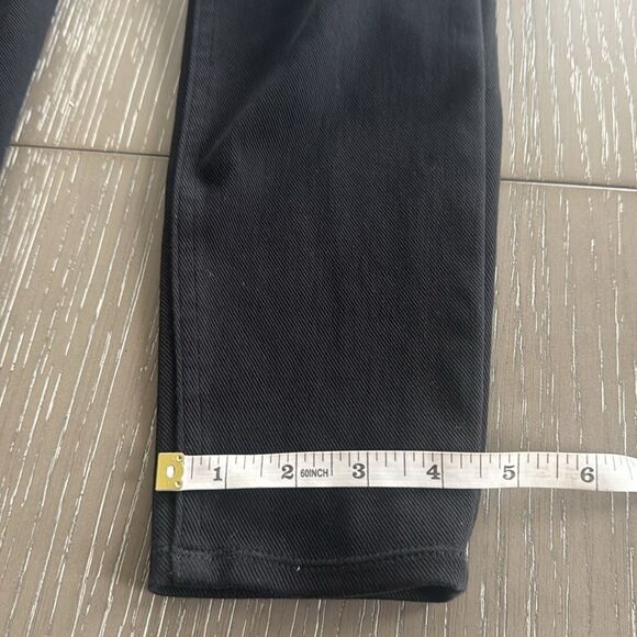 SPANX Jean-ish Pull On Ankle Leggings Black Denim Comfortable Women's Size M EUC - Picture 8 of 14